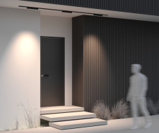 Уличный трековый светильник Points Exility IP 3000К 18Вт 36° черный, O-TR02-2-S-18WB3K