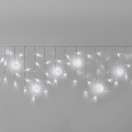 Гирлянда Бахрома INOXHUB 3х0.6м, мерцающая, 108 LED, 220В, IP65, прозрачный провод, БЕЛАЯ
