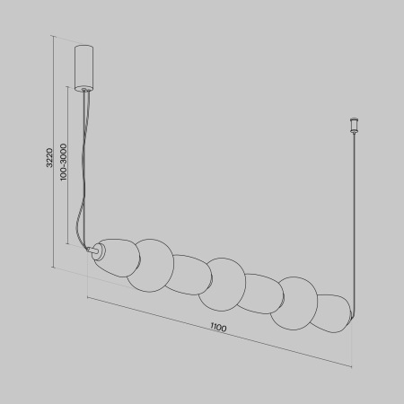 Подвесной светильник Pattern 3000К 42Вт, MOD267PL-L42G3K