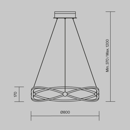 Подвесной светильник Weave MOD062PL-L56CH3K