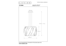 Подвесной светильник Lucide Vivana 74400/40/17