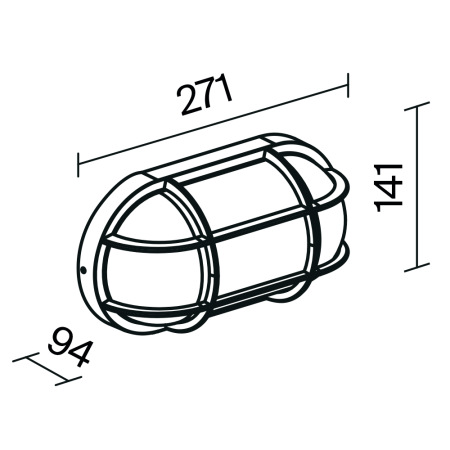 Настенный светильник (бра) Candle E27x1 15Вт IP65, O449WL-01GF1