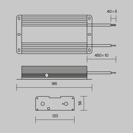 Блок питания 48В 480Вт IP67 PSL008, PSL008-480W-48V-IP67