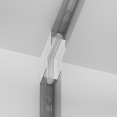 Коннектор угловой внутренний Gravity накладной белый TRX010ICL-21W