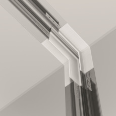 Коннектор угловой внутренний Exility встраиваемый под ГКЛ 12,5мм, белый, TRA034ICL-42.12W