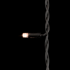 Гирлянда Бахрома 3,1 x 0,5 м Экстра Тепло-Белая 220В, 120 LED, Провод Черный Каучук, IP65