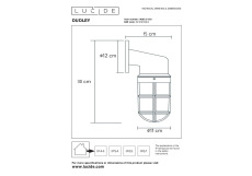 Уличный настенный светильник Lucide Dudley 11892/01/30