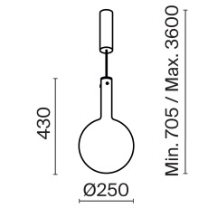 Подвесной светильник Nebula 3000К 6Вт, MOD182PL-L6W3K
