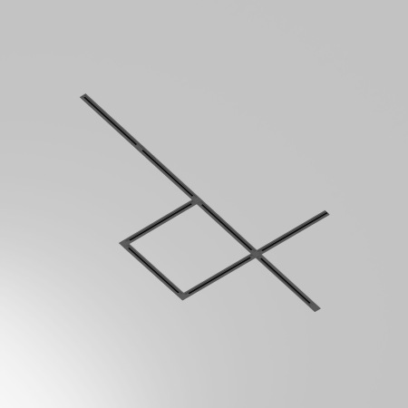 Шинопровод 2м Unity встраиваемый черный, TRX004-112B