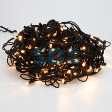 Гирлянда «Айсикл» («Бахрома») светодиодная 5х0,7 м,  152 LED,  черный провод каучук,  теплое белое свечение NEON-NIGHT