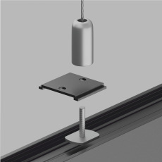 Крепление для троса 1шт Gravity черный, TRA004HP-21B