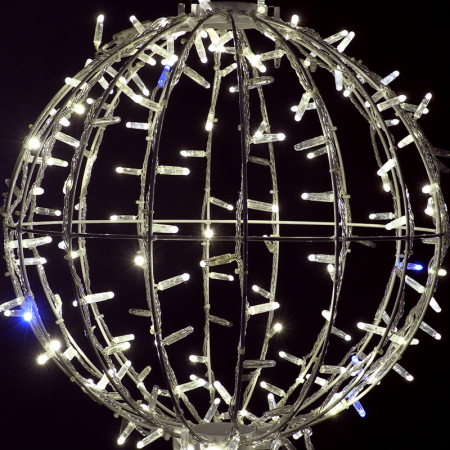 Светодиодная фигура Шар диаметр 50см 200 LED ТЕПЛЫЙ БЕЛЫЙ эффект мерцания 230В NEON-NIGHT