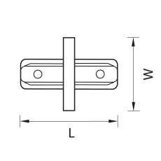 Коннектор прямой Lightstar Barra 501106