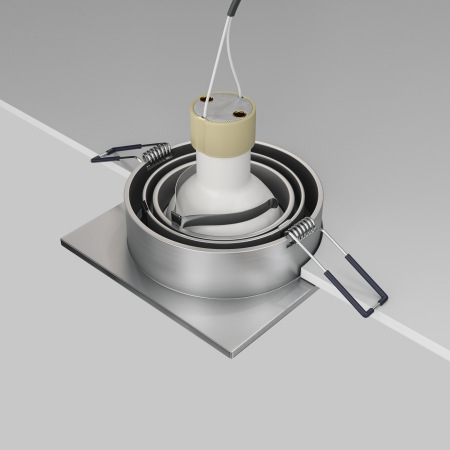 Встраиваемый светильник Atom GU10 1x50Вт, DL024-2-01S