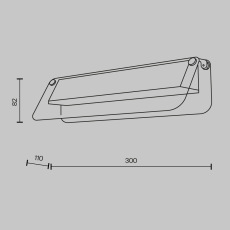 Настенный светильник (бра) Flat 3000К 6Вт, MOD296WL-L6BC3K