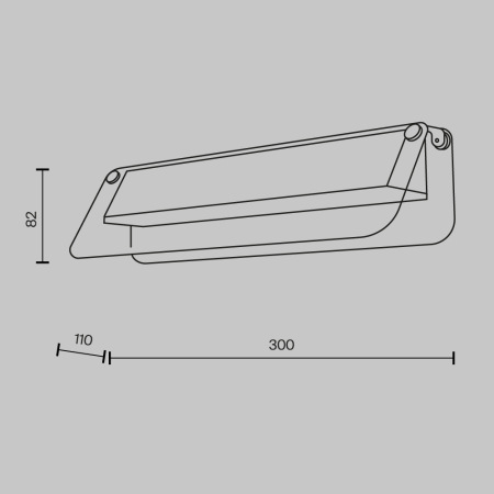 Настенный светильник (бра) Flat 3000К 6Вт, MOD296WL-L6BC3K