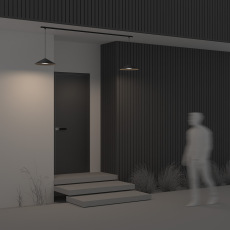 Уличный трековый светильник Campana Elasity IP 3000К 12Вт 120° черный, O-TR01-1-P-12WB3K