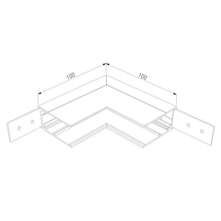 Коннектор L-образный внутренний Elektrostandard Slim Magnetic 85091/00 4690389178993