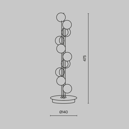Настольный светильник Tessara 3000К 17Вт MOD081TL-L14G3K