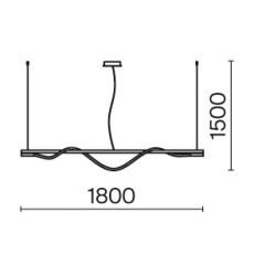 Подвесной светильник Tau 3000K 21Вт MOD166PL-L20G3K