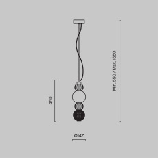 Подвесной светильник Collar 3000K 17Вт, P069PL-L17G3K