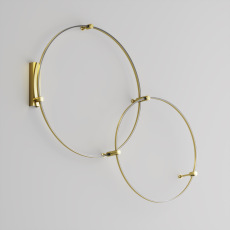 Шинопровод круглый 650мм Flarity латунь, TRX154-R-D650-BS