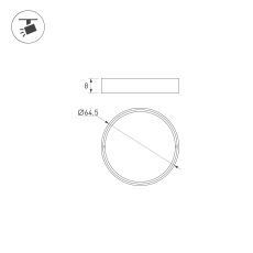 Фильтр сетчатый LGD-ARTIFACT-HONEYCOMB-R65 (WH) (Arlight, Металл)