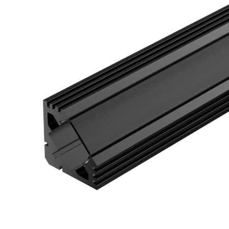 Профиль PDS45-T-2000 ANOD Black RAL9005 (Arlight, Алюминий)