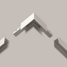 Коннектор питания угловой гибкий 15см Exility белый, TRA034CPC-42W-15-1