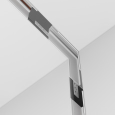 Коннектор угловой внутренний Exility встраиваемый под ГКЛ 9,5мм, белый, TRA034CL-42W