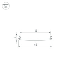 Экран STRETCH-S-50-CEIL-CENTER-50m (GAMMA50) (Arlight, -)