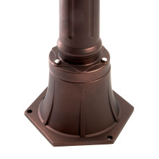 Светильник садово-парковый, 60W 230V IP44 коричневый, PL696
