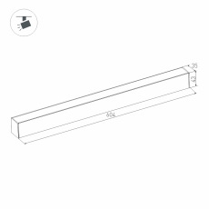 Светильник MAG-FLAT-45-L605-18W Day4000 (WH, 100 deg, 24V) (Arlight, IP20 Металл, 3 года)