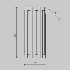 Настенный светильник (бра) Coliseo MOD136WL-01BS