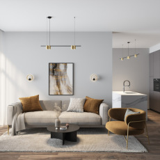 Бра  Denkirs DK5060-BK+SG