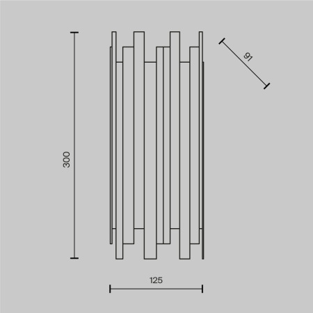 Настенный светильник (бра) Coliseo MOD136WL-01BS