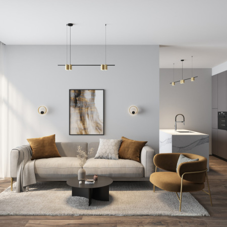 Бра  Denkirs DK5060-BK+SG