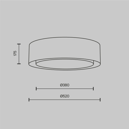 Потолочный светильник Bergamo E27х3 60Вт, MOD617CL-04GR