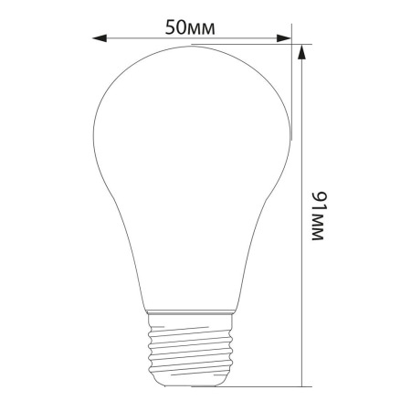Лампа светодиодная, (3W) 230V E27 зеленый A50, LB-375