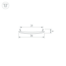 Экран STRETCH-S-35-CEIL-CENTER-10m (GAMMA35) (Arlight, -)