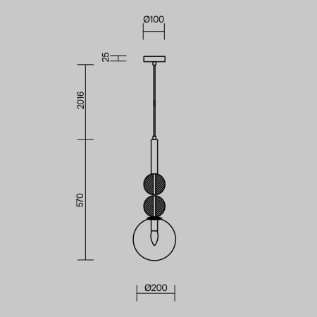 Подвесной светильник Sunspot FR5482PL-01BS2
