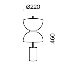 Настольный светильник Kyoto 3000K 11Вт, MOD178TL-L11GR3K