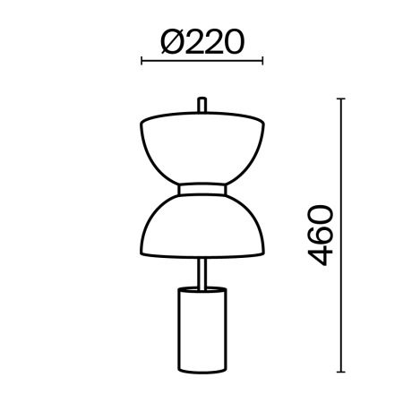 Настольный светильник Kyoto 3000K 11Вт, MOD178TL-L11GR3K