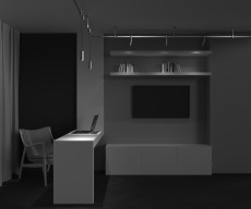 Трековый подвесой светильник Focus Led Flarity 4000K 12Вт 36°, TR157-1-12W4K-PT