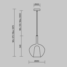 Подвесной светильник Duality E27х1, MOD271PL-01W3