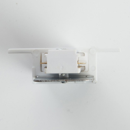 Коннектор прямой для встраиваемого шинопровода, белый, LD1004