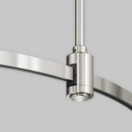 Шинопровод круглый из полукругов 1200мм Flarity платина, TRX154-2SR-D1200-PT