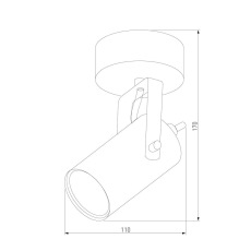 Спот TK Lighting 2793 Redo Black Gold