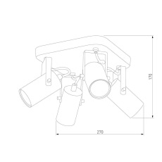 Спот TK Lighting 977 Redo White