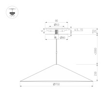 Светильник SP-MAKOTO-R750-14W Warm3000 (BK, 36 deg, 230V, TRIAC) (Arlight, IP20 Металл, 3 года)
